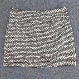 Costa Blanca Mini Skirt Metallic Gold & Black Small Lined Zipper Closure Party‎